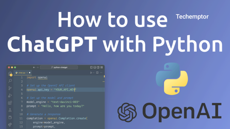 How to use chatgpt in Python