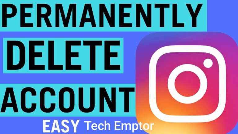 How to delete Instagram account permanently